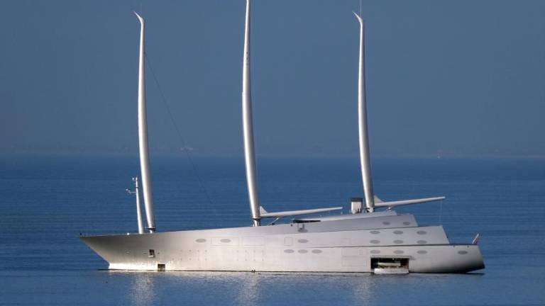 Velikanka ruskega milijarderja v Tržaškem zalivu