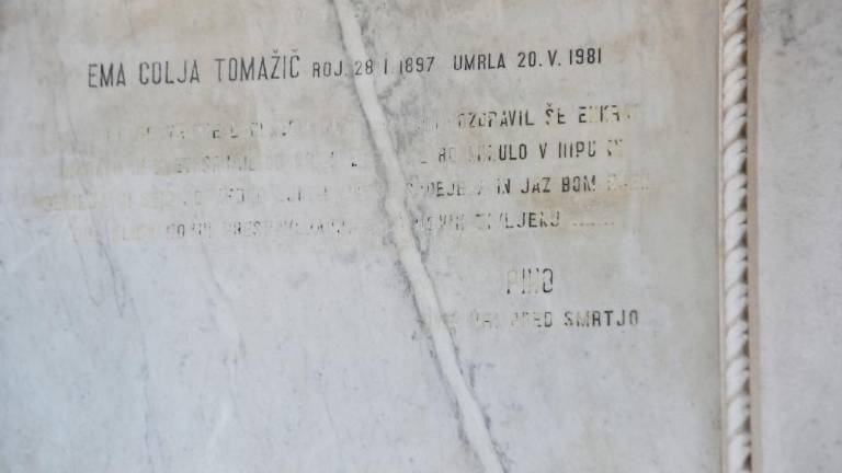 Grobnica družine Tomažič čaka na ureditev