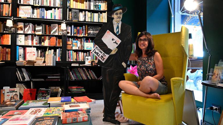 V odročni knjigarni zaživel Banksyjev James Joyce