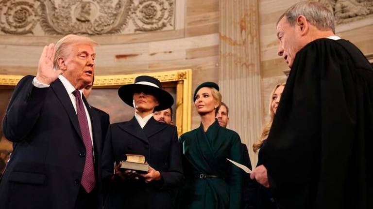 Donald Trump prisegel kot 47. predsednik ZDA