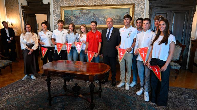 Župan Dipiazza sprejel uspešne mlade jadralce