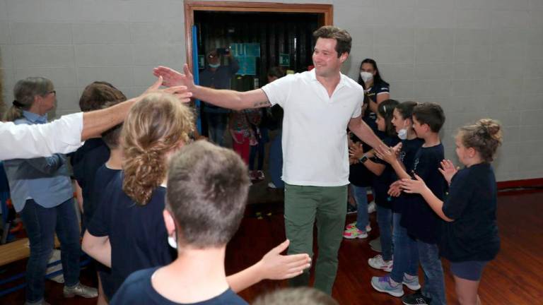 Sprejem za Mateja Cernica