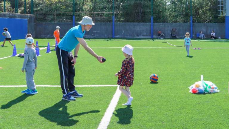 Športni dan za ukrajinske otroke