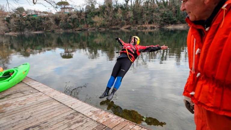 Ustavila jih ni niti Soča s temperaturo 5,6° Celzija (foto)