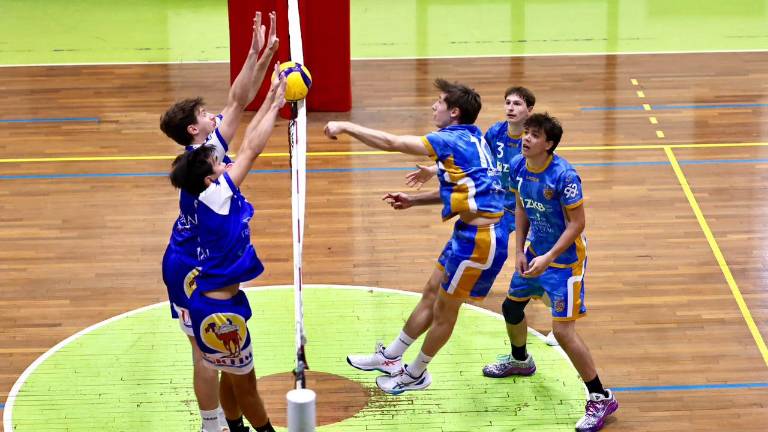 Odbojkarji Soče so v Trstu gladko premagali Triestino Volley (TEDESCHI / FOTODAMJ@N)