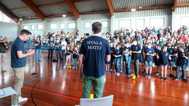 Sprejem za Mateja Cernica