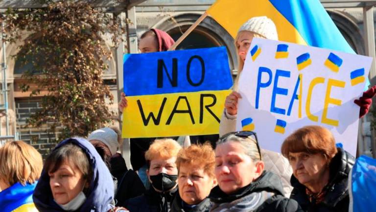 Občuten shod za mir v Ukrajini