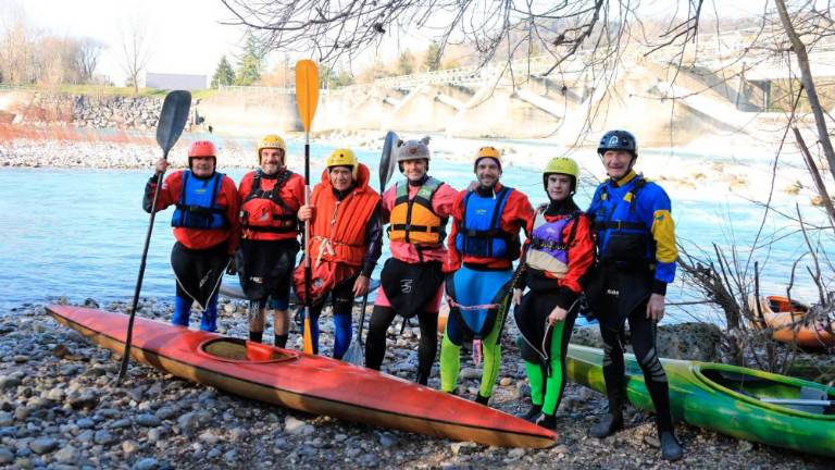 Drzno so se spustili po Soči