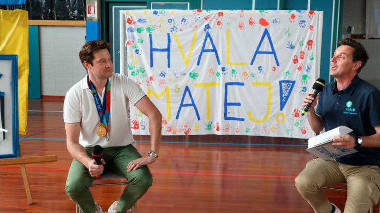 Sprejem za Mateja Cernica