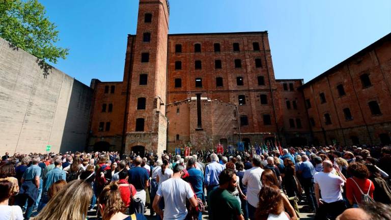 Osrednja proslava ob prazniku osvoboditve v Rižarni (LUCA TEDESCHI/FOTODAMJ@N)