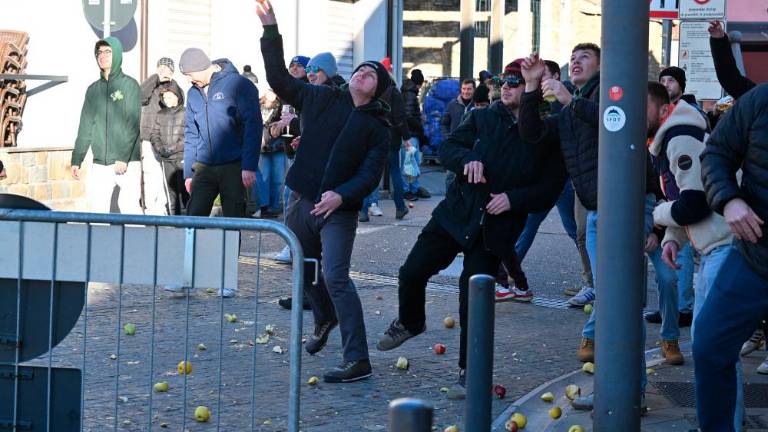 Okrogla obletnica obmetavanja z jabolki