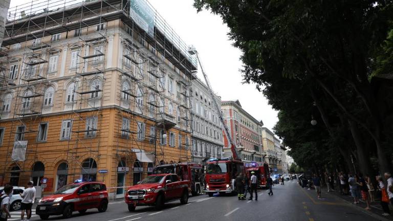 Požar pri tržaškem Ljudskem vrtu