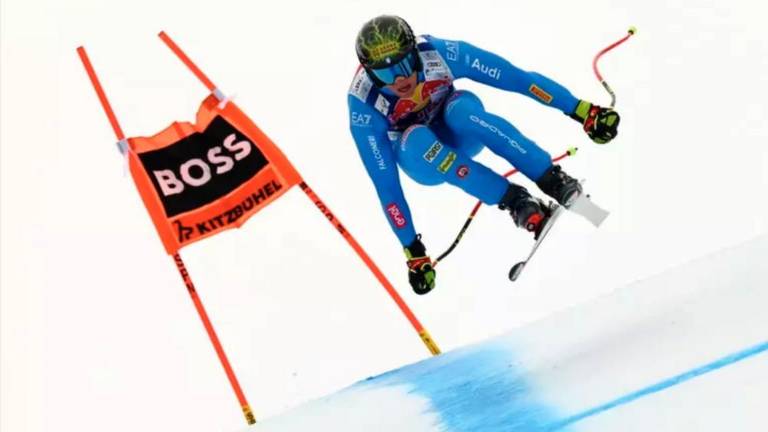 Italijanski smučar Franzoni zmagovalec smuka v Kitzbühelu, Hrobat deveti