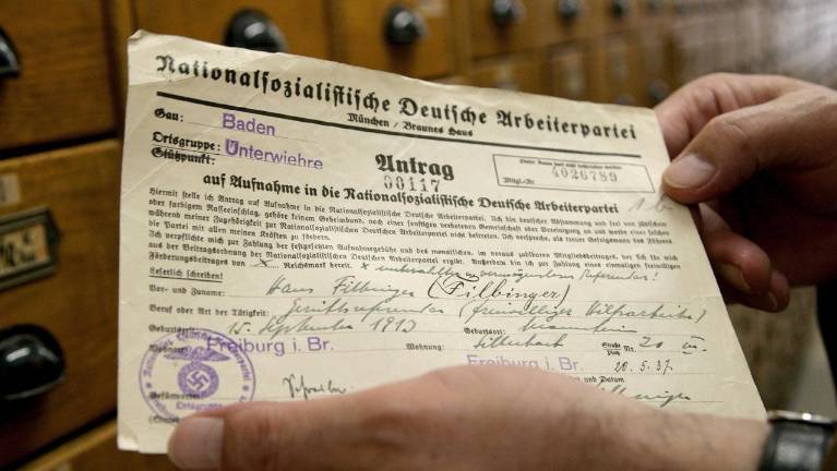 Lažje do informacije, kdo je bil član nacionalsocialistične stranke
