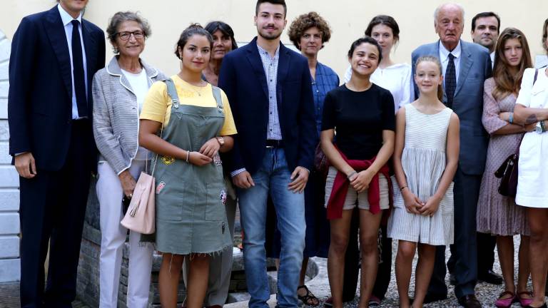 John Elkann na obisku v Devinu