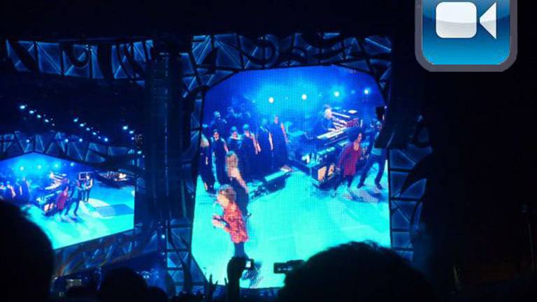 Mateja, Marta, Petra in Mick Jagger