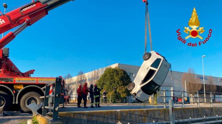 Z avtomobilom v obcestni kanal