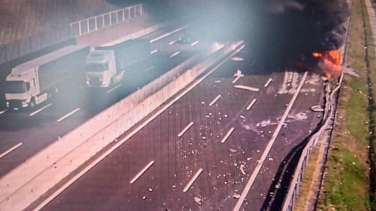 Prizorišče nesreče nax avtocesti A4 (AUTOSTRADE ALTO ADRIATICO)