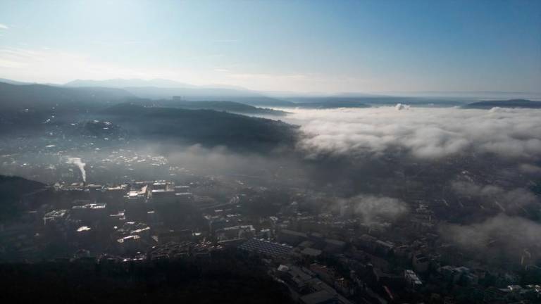 Spektakel nad Tržaškim zalivom iz zraka (foto)