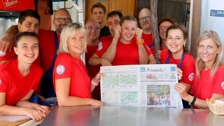 V osmici na Kraški ohceti nam je delal družbo tudi Primorski dnevnik<i> (DP)</i>