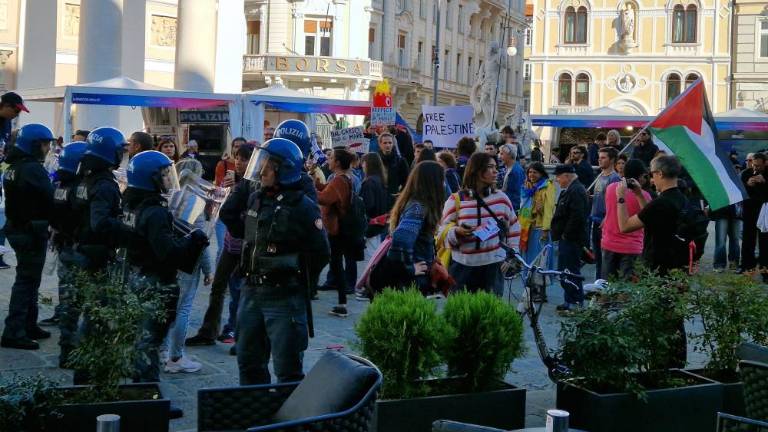 Na Borznem trgu protest za Palestino