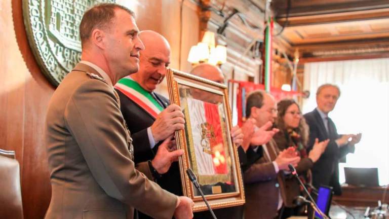 Brigadi Sassari podelili častno meščanstvo Trsta