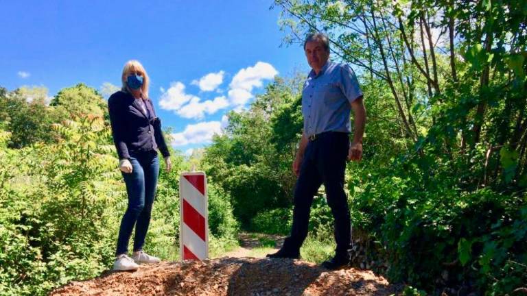 Župana sta se sestala na zasuti poti nad Vogljami