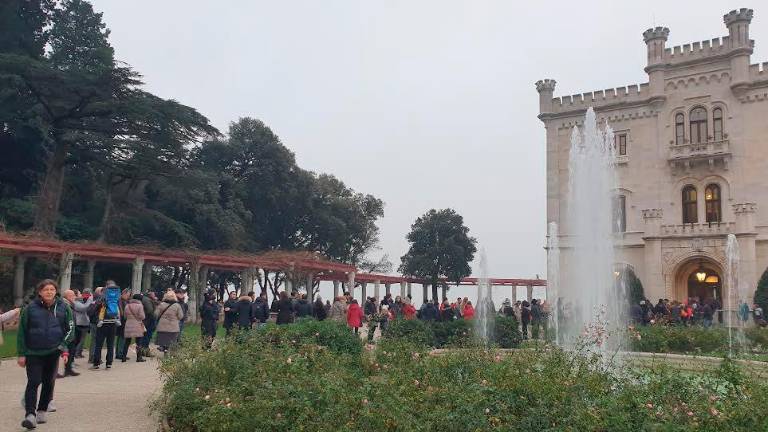 Rekordni dan v Miramarskem gradu