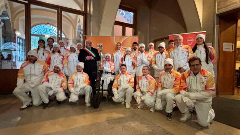 Olimpijska bakla spet na skupnem goriškem trgu