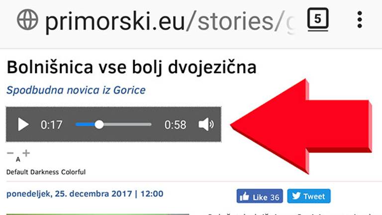 Odslej lahko na&scaron;im vsebinam tudi prisluhnete