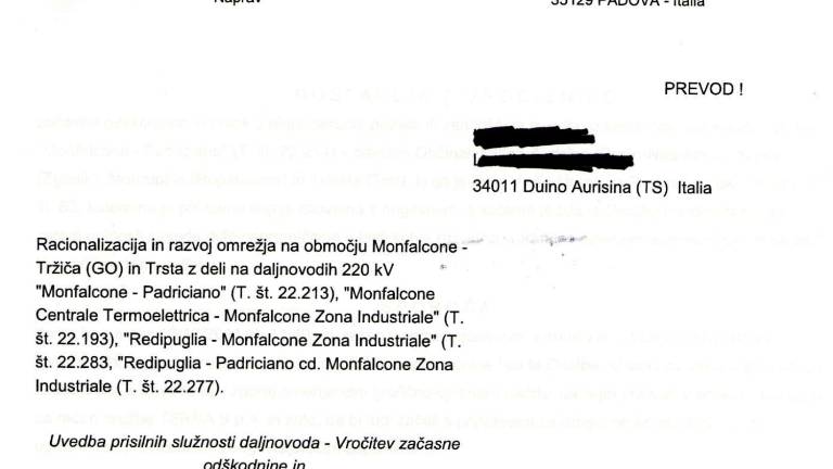 Terna se je le spomnila na sloven&scaron;čino