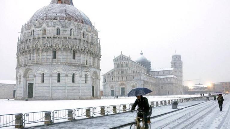 Sneženje zaobjelo velik del Italije in Evrope