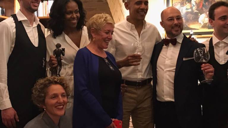 Gravnerjeva rebula za Baracka in Michelle