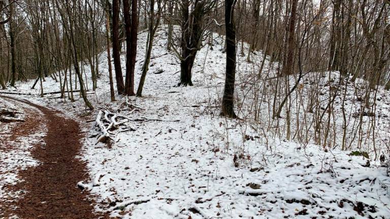 Zimska pokrajina nad Gročano