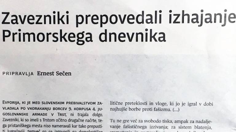 Ko so Primorski dnevnik enostavno zaprli