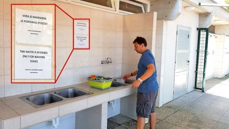 &raquo;Voda je namenjena le pomivanju posode!&laquo;