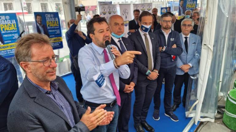 Salvini podprl Dipiazzo in Polidorija