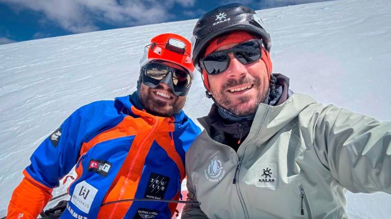 Aleš Česen z avstrijskim soplezalcem prvi na še neosvojenem šesttisočaku