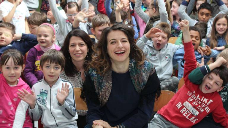 Anita med sovodenjskimi otroki