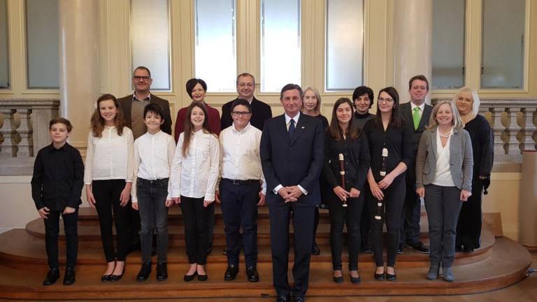 Svetoivanski nižje&scaron;olci pri predsedniku Pahorju