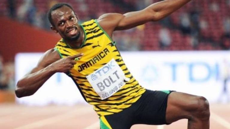 Usain Bolt danes na prvem nogometnem treningu