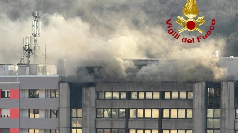 Gasijo požar v stavbi Dežele FJK