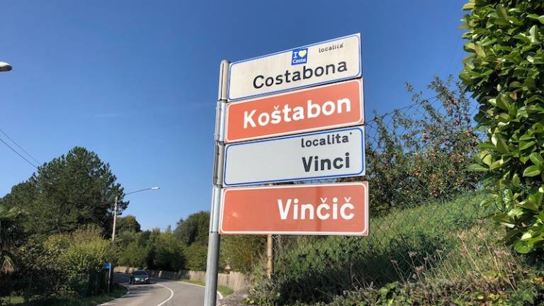 Table s slovenskimi toponimi (razen v mestnem sredi&scaron;ču)