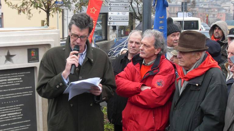 Odkrili spomenik kri&scaron;kemu partizanu Josipu Verginelli