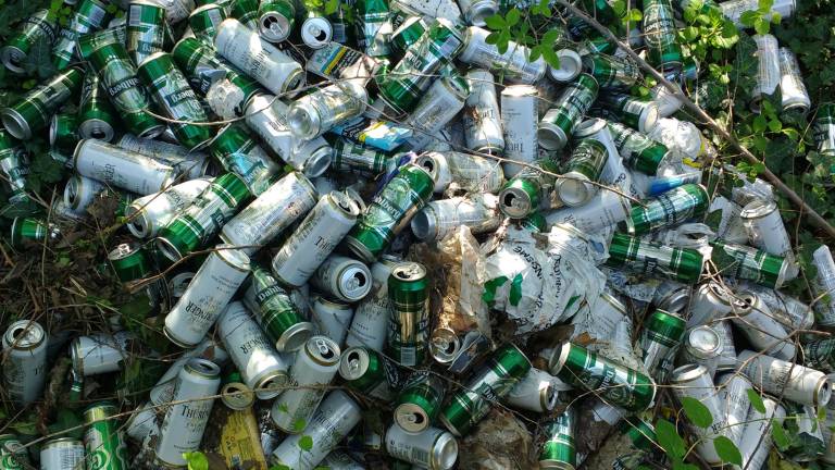 Odpadke odvrgli domačini ...