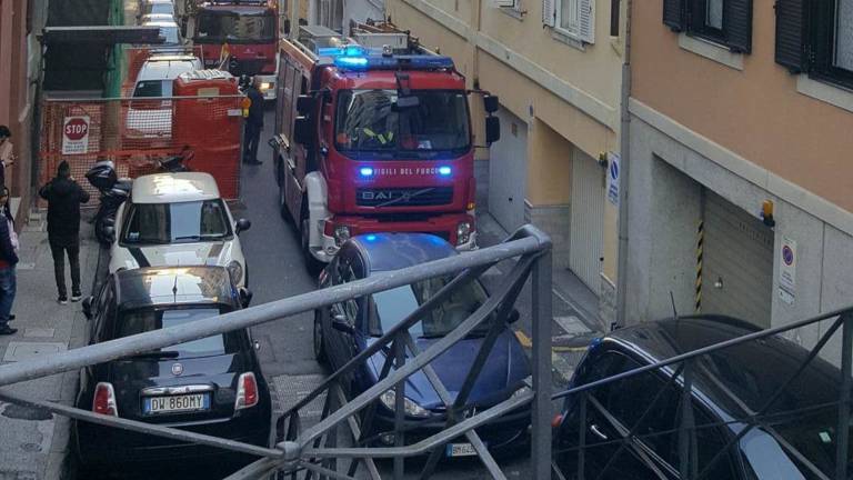 Požar v Ul. Corridoni v Trstu