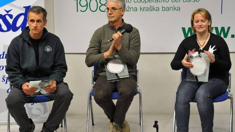 PRIZNANJA ZS&Scaron;DI - Vaditeljica Damijana Če&scaron;čut, odbornik Luciano Milič in miljski Benečan Igor Tull