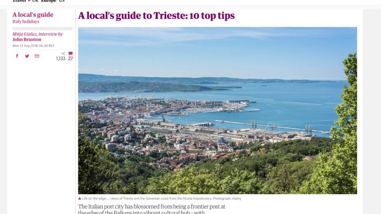 Časopis The Guardian o Trstu