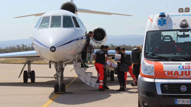 Falcon priletel s srčnim bolnikom