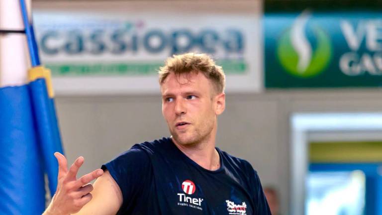 Jernej Terpin med letošnjimi pripravami v Prati (FB PRATA VOLLEY)